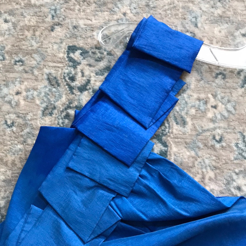 Royal blue satin dress - Picture 4 of 4